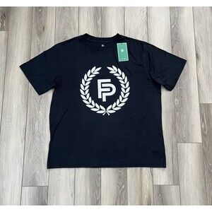 Flint Park Original Logo Tee Shirt Black Mens Size Medium NEW Organic Cotton